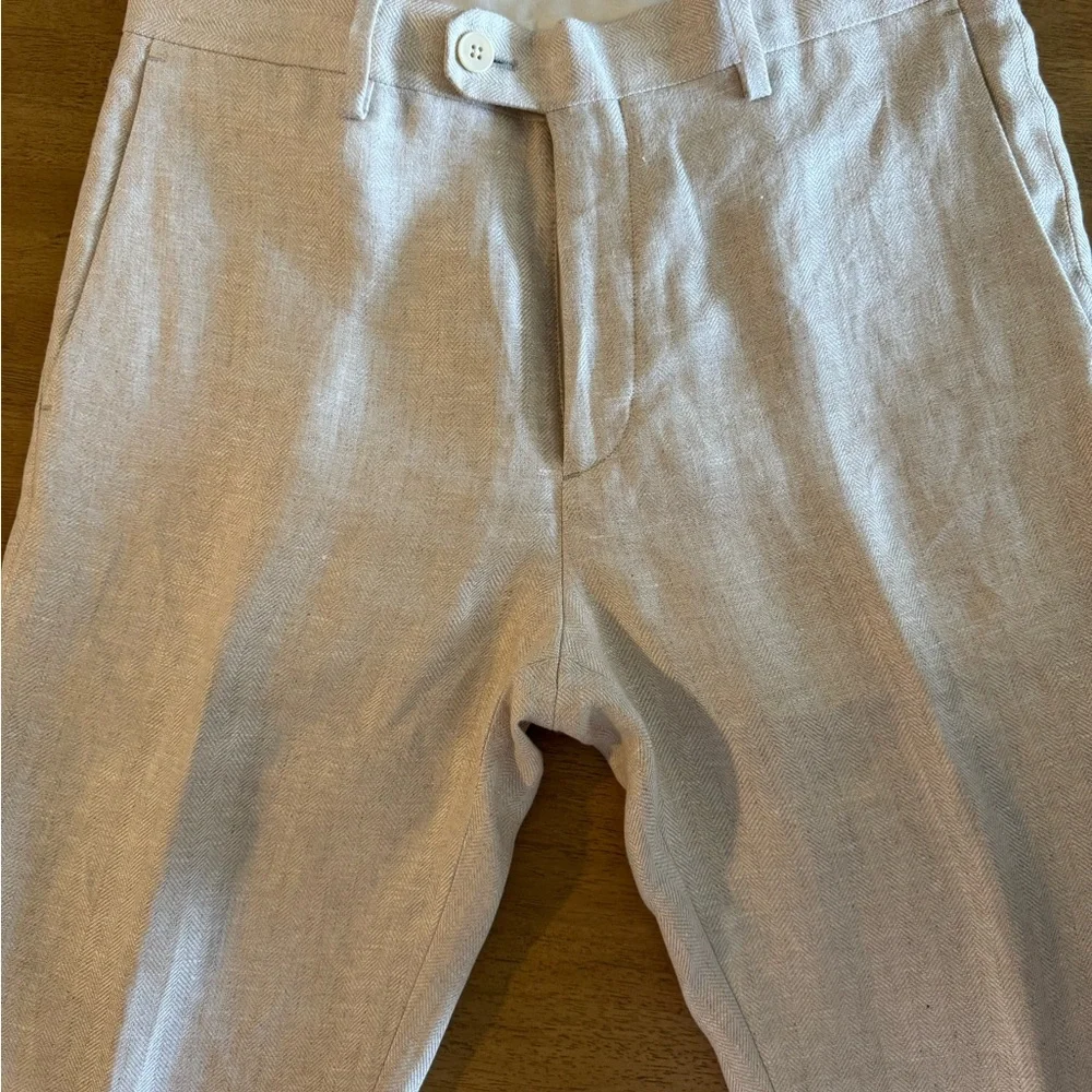 Banana Republic Tan Dress Pants Straight-Leg